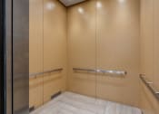 Thumbnail 7 of 83 - a large closet in a bathroom with mirrored doors at 200 City View, Provo, Utah
