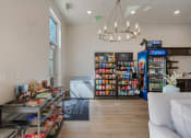 Thumbnail 36 of 83 - the reserve at city center spacious lobby with snacks and a vending machine at 200 City View, Provo, UT