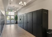 Thumbnail 33 of 83 - the lockers in the hallway of the lobby of the luer building at 200 City View, Utah