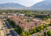 Thumbnail 29 of 46 - an aerial view of a neighborhood with mountains in the background at Siena Villas Apartments, Orem, Utah