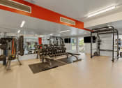 Thumbnail 44 of 131 - a fitness room with weights and cardio equipment at the apartments at Paperbox Lofts, Salt Lake City, 84101