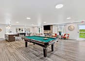 Thumbnail 5 of 74 - our apartments have a game room with a pool table and a bar at Red Rock Apartments, Rapid City, 57702