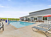 Thumbnail 34 of 74 - take a dip in our resort style pool at Red Rock Apartments, Rapid City, SD