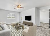 Thumbnail 15 of 74 - Living room area at Red Rock Apartments, South Dakota