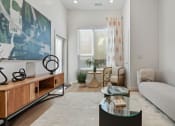 Thumbnail 91 of 126 - a living room with a couch and a coffee table at SevenO2 Main Apartments, Salt Lake City, 84101