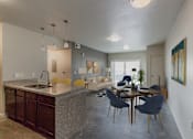Thumbnail 41 of 71 - Kitchen and dining at Wilmington Flats Apartments, Utah, 84106