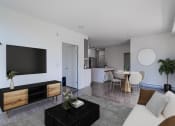 Thumbnail 2 of 22 - a view of our living room and kitchen
