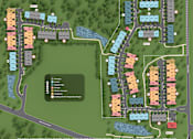 Thumbnail 42 of 43 - a site map of a campus with buildings and a parking lot