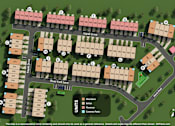 Thumbnail 1 of 15 - A map of a residential area with house numbers and street names.