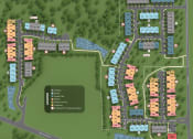 Thumbnail 35 of 43 - a site map of a campus with buildings and a parking lot