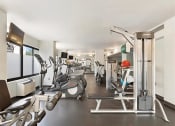 Thumbnail 13 of 26 - Steppers, treadmills, and weight machines inside the Prospect Place fitness center  at Prospect Place, New Jersey