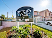 Thumbnail 1 of 13 - A sign for Mayberry Colony with a phone number on it.