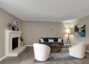 Thumbnail 6 of 16 - Living room at The Atlantic North Springs, Dunwoody, Georgia.
