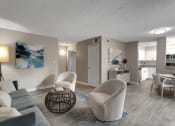 Thumbnail 8 of 16 - Open floorplan living room at The Atlantic North Springs, Dunwoody, GA.