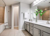 Thumbnail 6 of 10 - Bathroom at The Atlantic Stone Oak Apartments, Texas