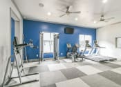 Thumbnail 5 of 15 - Gym with treadmills and weights at The Atlantic North Highland, Charlotte
