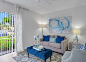 Thumbnail 19 of 23 - living room with couch at Boca Colony Apartments, Boca Raton, FL, 33433