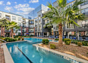 Thumbnail 6 of 34 - Swimming pool with palm trees  at The Atlantic Memorial, Houston