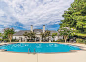Thumbnail 16 of 24 - A large swimming pool in front of a house with a pool house.at The Atlantic Canton Ridge, Canton, GA 30114  