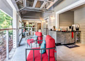 Thumbnail 9 of 19 - Resident Lounge with Media and Coffee Station. at The Atlantic Ashford, Atlanta