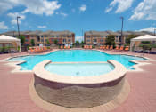 Thumbnail 7 of 14 - Resort Inspired Pool with Sundeck and Cabanas. at The Atlantic McKinney Ranch, McKinney, TX