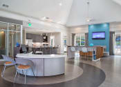 Thumbnail 3 of 11 - Clubhouse with Lounge area at The Atlantic BridgeMill, Canton, GA, 30114