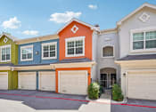 Thumbnail 26 of 34 - A row of houses with garages in front at Reserve at Canyon Creek,San Antonio,TX