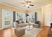 Thumbnail 31 of 34 - Bright Living Room at Reserve at Canyon Creek, San Antonio