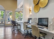 Thumbnail 21 of 34 - Work stations at Reserve at Canyon Creek, San Antonio