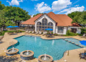 Thumbnail 9 of 16 - Resort style pool at The Atlantic Palazzo, San Marcos, Texas