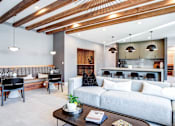 Thumbnail 9 of 43 - 400 Rose Resident Lounge with Fire Place and Seating