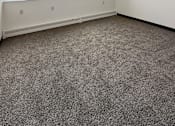 Thumbnail 11 of 20 - A room with two windows and carpeted floor.