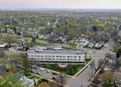 Thumbnail 1 of 9 - Aerial photo of Gateway Lofts in North Minneapolis