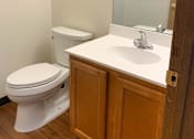 Thumbnail 5 of 11 - 1/2 Bathroom Vanity & Toilet