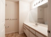 Thumbnail 25 of 30 - Master bathroom with large vanity