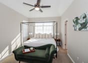 Thumbnail 4 of 10 - Bedroom With Ceiling Fan at Georgetown Heights Residents, Texas, 78628