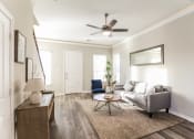 Thumbnail 9 of 22 - Spacious Living Room with hardwood floors