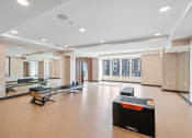 Thumbnail 7 of 59 - a recreation room with shuffleboard and ping pong tables