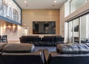 Thumbnail 11 of 49 - a large screening room with leather couches and chairs