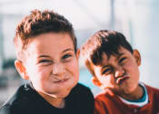 Thumbnail 4 of 4 - a mother and her two sons