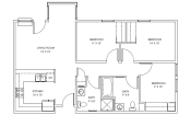 Thumbnail 8 of 10 - the floor plan of sea & sand apartments