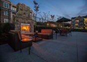 Thumbnail 4 of 18 - Outdoor courtyard with fire pit at New Britain, Chalfont, PA