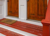 Thumbnail 3 of 14 - two wooden doors on a house