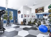 Thumbnail 9 of 14 - the gym at the m on hennepin apartments in minneapolis, mn