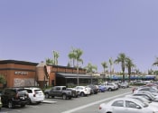 Thumbnail 26 of 27 - a parking lot in front of a restaurant at Areum Apartment, California  