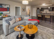 Thumbnail 5 of 47 - living room and kitchen