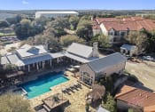 Thumbnail 25 of 41 - Aerial Pool View at Barton Creek Villas, Austin, 78735