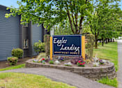 Thumbnail 11 of 24 - the sign is in front of the entrance to eagle landing apartments