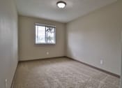 Thumbnail 4 of 21 - an empty living room with carpet and a window