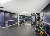 Thumbnail 1 of 44 - the gym is equipped with weights and other workout equipment